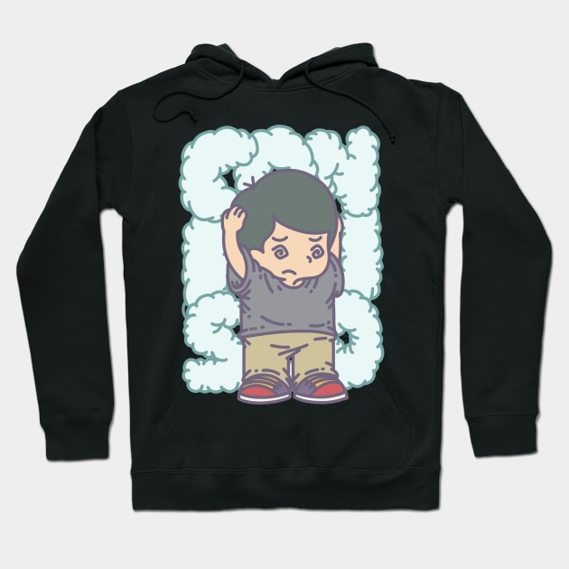 Feel Confused emoticon Hoodie by Imaginbox Studio